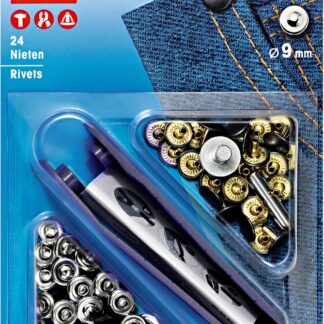 Nieten 9mm silber-al